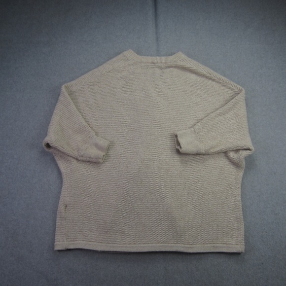 Madewell‎ Cardigan Womens Medium Beige Knit Dolman Sleeve Open FrontSweater - Picture 9 of 16